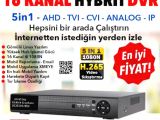 HD 16 Kanal Dvr Güvenlik Kamera Kayıt Cihazı Full Hd 1080N 16 Kanal Video girişi HD